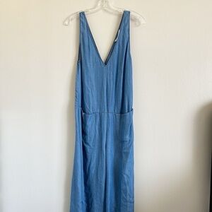 ZARA Light Denim Jumpsuit with pockets